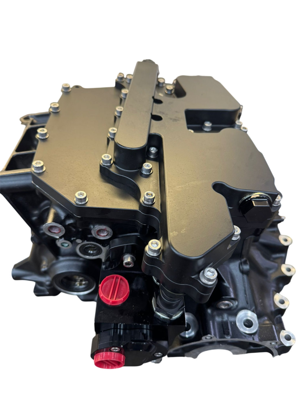 Billet dry sump pan for the Kawasaki H2 engine